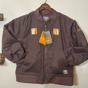 Ariat Women's Rebar Duracanvas Bomber jacket . Color Peppercorn size xl.